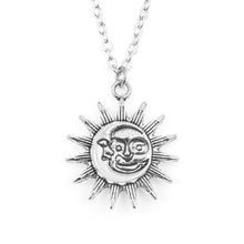 Load image into Gallery viewer, Smiley Face Sun Necklace
