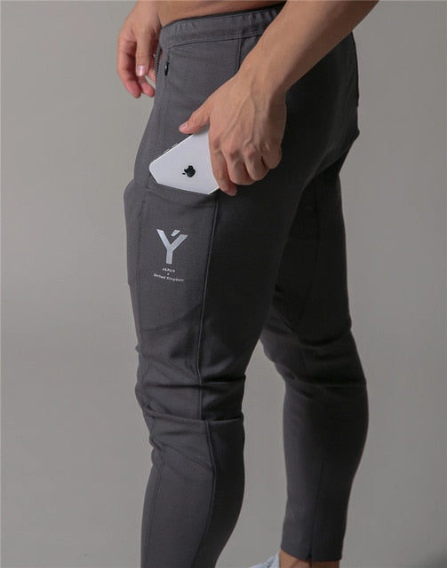 Men's Sports Jogging Sweatpants Running Pants Gym Pants Men Joggers Cotton Trackpants Slim Fit Pants Bodybuilding Trouser