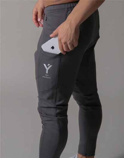 Men's Sports Jogging Sweatpants Running Pants Gym Pants Men Joggers Cotton Trackpants Slim Fit Pants Bodybuilding Trouser