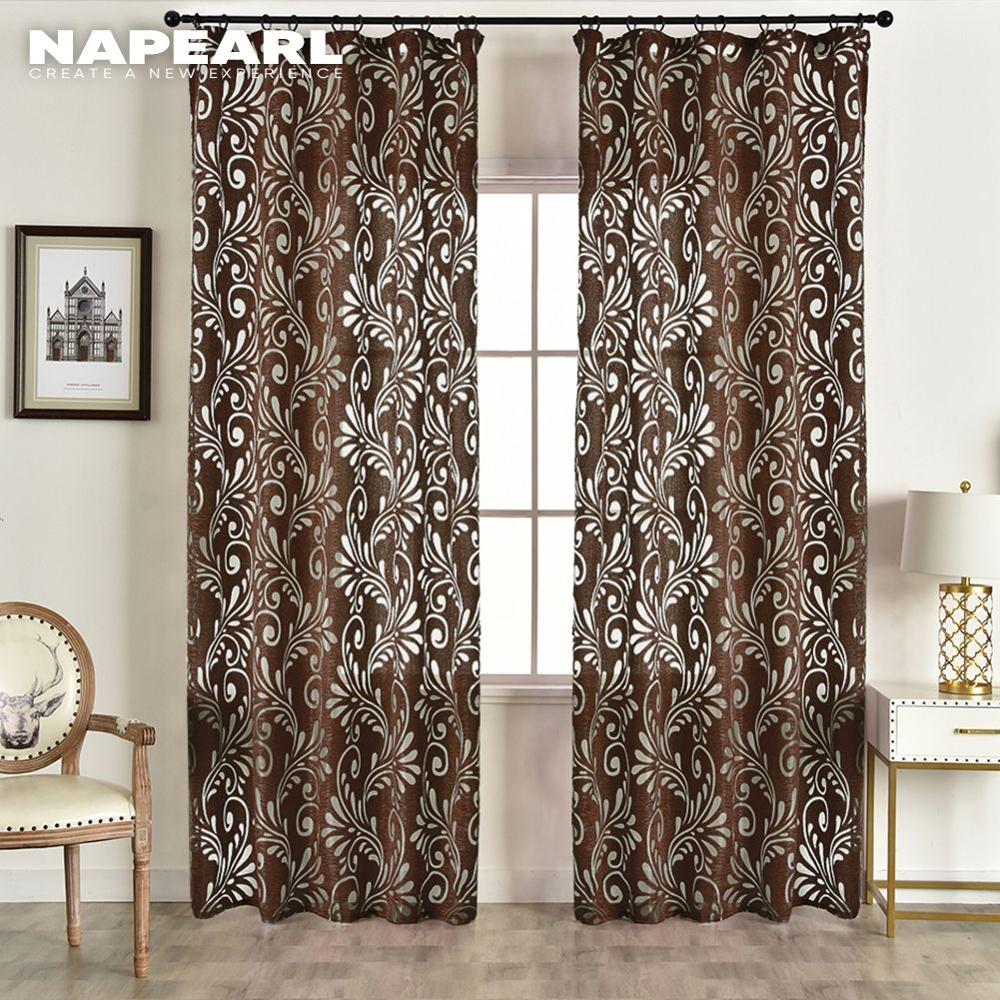 Ready Made Semi-Blackout Curtains Blind Panel Fabrics for Window Modern Living Room Treatment Purple Black White