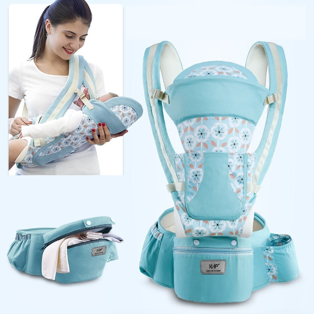 Ergonomic Baby Carrier 15 Using Way Infant Baby Hipseat Carrier Front Facing Ergonomic Kangaroo Baby Wrap Sling Travel 0-48 Months