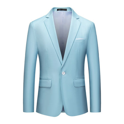 Black Classy Men's Blazer Jacket One Button Slim Wedding Suit Men Solid M-3XL Mens Casual Blazers White Customizable Big Size