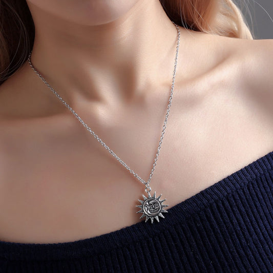 Smiley Face Sun Necklace