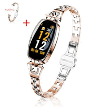 将图片加载到图库查看器，H8 Smart Watch Women Lady Blood Pressure Watch Heart Rate Monitor Fitness Tracker Smart Bracelet IP67 Waterproof Smartwatches
