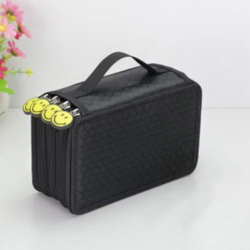 36/48/72 Holes Oxford School Pencil Case Kawaii Penalty Pencilcase Large Pen Bag Box Multi Kids Multifunction Stationery Pouch