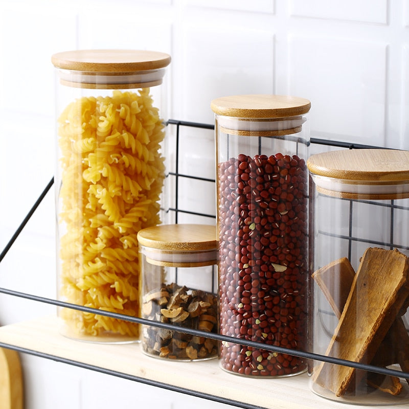 Mason candy Jar for Spices Glass Transparent Container Glass Jars with Lids Cookie Jar Kitchen Jars and Lids Small size Wholesal