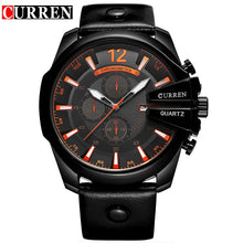 Load image into Gallery viewer, Men Luxury Brand CURREN New Fashion Casual Sports Watches Modern Design Quartz Wrist Watch Genuine Leather Strap Male Clock
