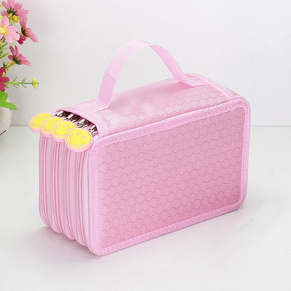 36/48/72 Holes Oxford School Pencil Case Kawaii Penalty Pencilcase Large Pen Bag Box Multi Kids Multifunction Stationery Pouch