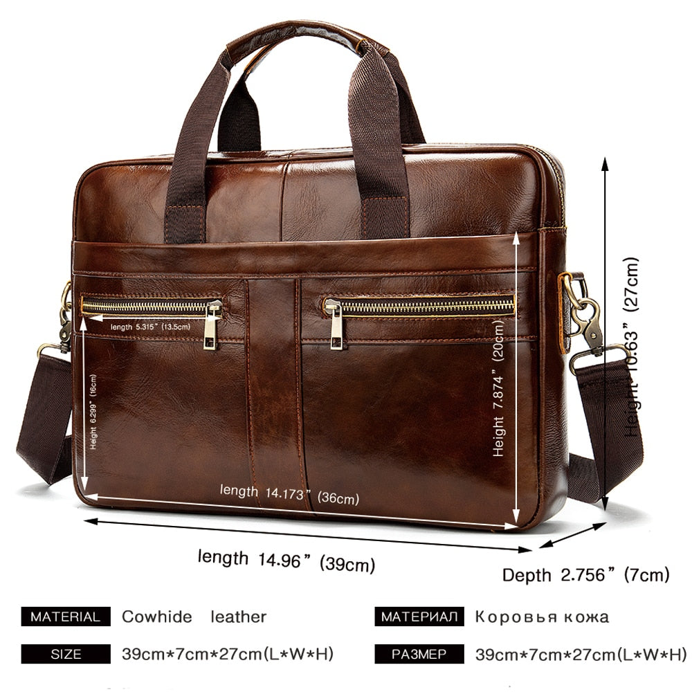 WESTAL Bag men's Genuine Leather briefcase Male man laptop bag natural Leather for men Messenger bags men's briefcases 2019