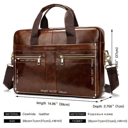 WESTAL Bag men's Genuine Leather briefcase Male man laptop bag natural Leather for men Messenger bags men's briefcases 2019