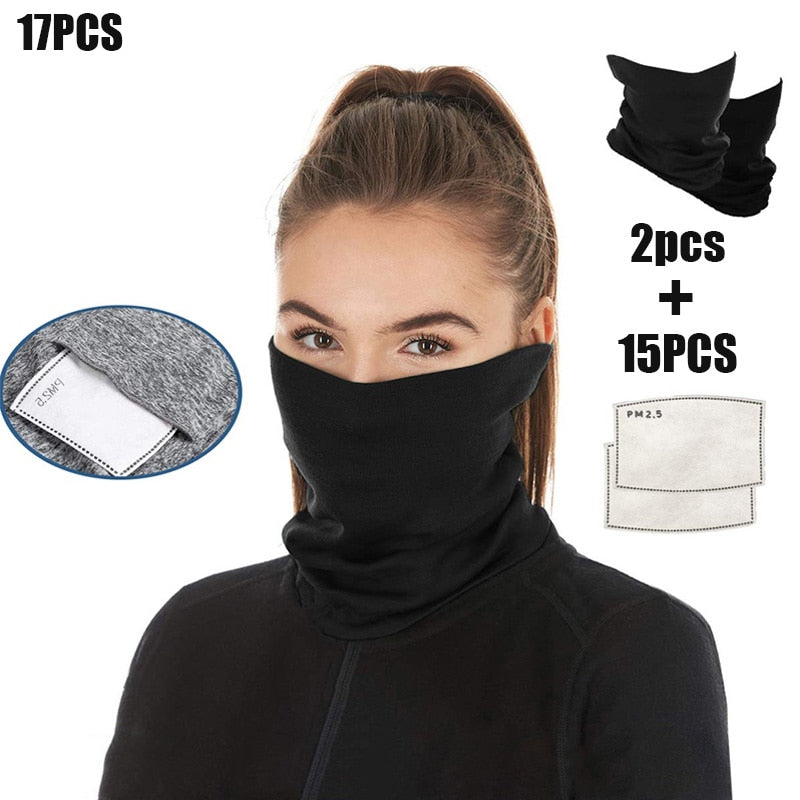 2pcs Windproof Hiking Riding Scarf Outdoor Sun Protection Bandana Ice Cycling FaceNeck Gaiter Scarf Anti-sweat Cycling Face Mask