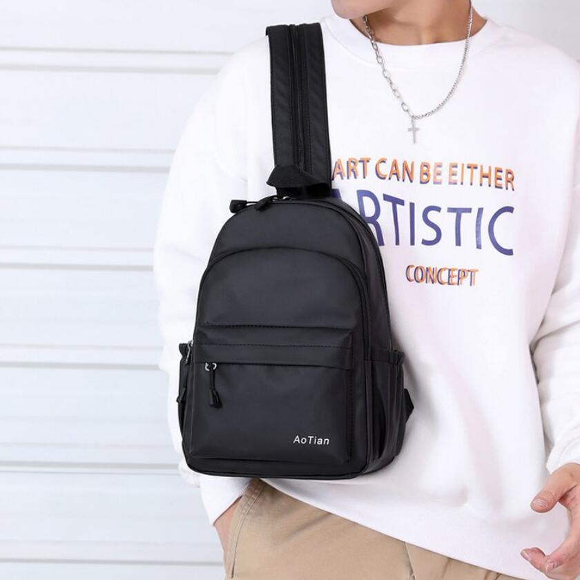 2020 NEW Fashion Men's Chest Mini Backpack Outdoor Casual Travel Waterproof Diagonal Male Bags
