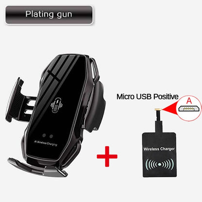 Smart Sensor Car Phone Holder Fast Charging Wireless Chargers Universal Car Holder For iPhone For Huawei AI Wireless Charging