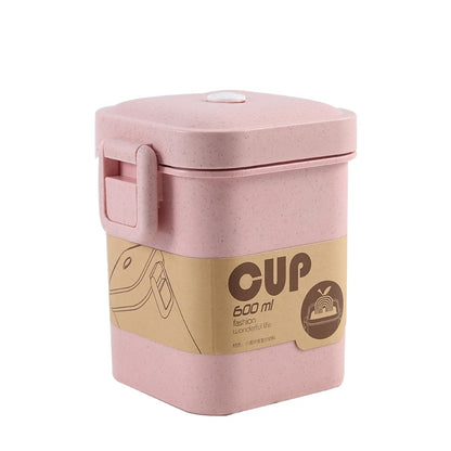Wheat Straw Lunch Box Healthy Material Bento Boxes Microwave Dinnerware Food Storage Container Lunchbox