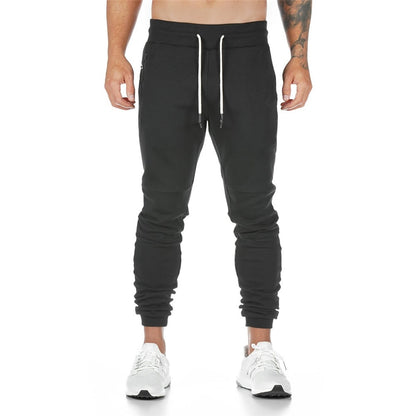 Men's Jogging Pants Fitness Tights Track Pant Skinny Gyms Muscle Walking Running Trousers Casual Black Solid Color Workout Sportswear Sweatpants