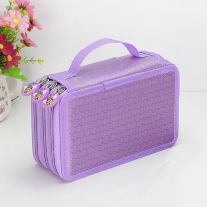 36/48/72 Holes Oxford School Pencil Case Kawaii Penalty Pencilcase Large Pen Bag Box Multi Kids Multifunction Stationery Pouch
