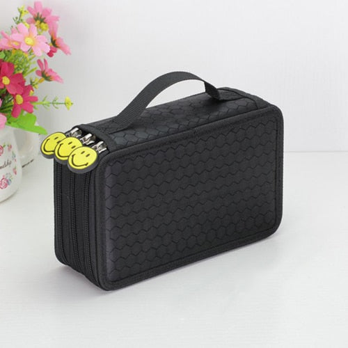 36/48/72 Holes Oxford School Pencil Case Kawaii Penalty Pencilcase Large Pen Bag Box Multi Kids Multifunction Stationery Pouch