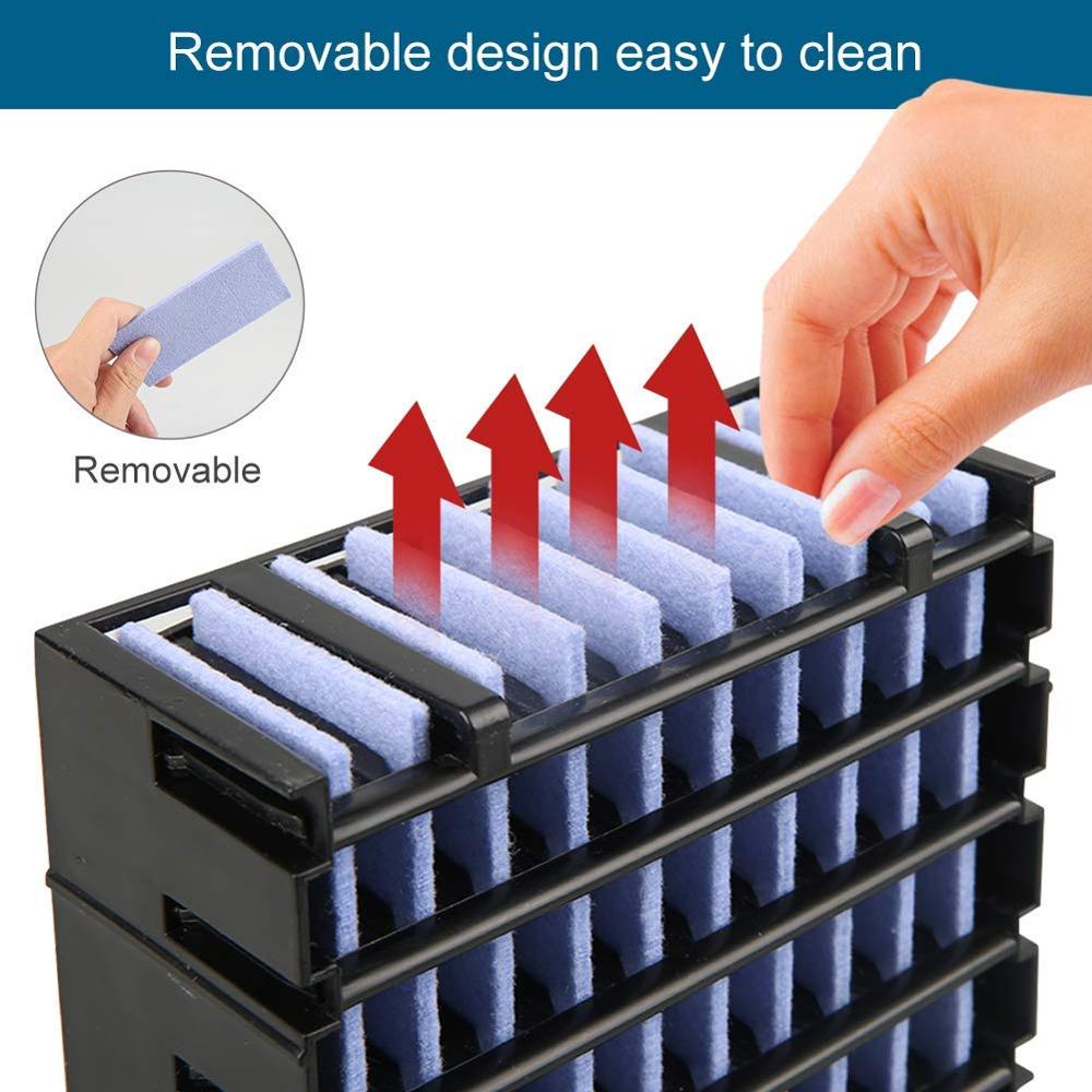 Mini USB Air Cooler Portable Air Conditioner Humidifier Purifier 7 Color Light Desktop Air Cooling Fan Air Cooler Fan for office