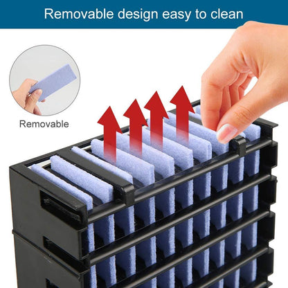 Mini USB Air Cooler Portable Air Conditioner Humidifier Purifier 7 Color Light Desktop Air Cooling Fan Air Cooler Fan for office