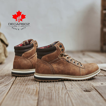DECARSDZ Men Boots 2021 Spring New Fashion Shoes Man Outdoor Comfy Classic Male Shoes Durable Outsole Men Casual Boots