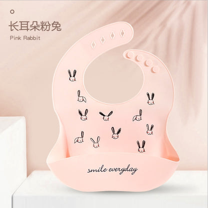 Fashionable Silicon Breastplate Baby Bib Waterproof Solid Infant Bandana Bibs Newborn Feeding Burp Cloth Drooling Scarf Dropship