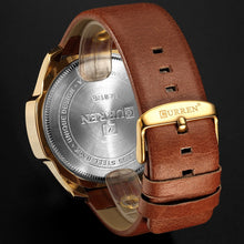 Load image into Gallery viewer, Men Luxury Brand CURREN New Fashion Casual Sports Watches Modern Design Quartz Wrist Watch Genuine Leather Strap Male Clock
