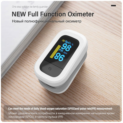 Yongrow Medical Household Digital Finger Pulse Oximeter Blood Oxygen Saturation Meter heart rate Monitor Health Care tonometer