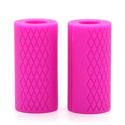 1 Pair Dumbbell Thick Bar Handles Gym Weightlifting Support Silicon Anti-Slip Protect Pad Body Building Fitness Equipment