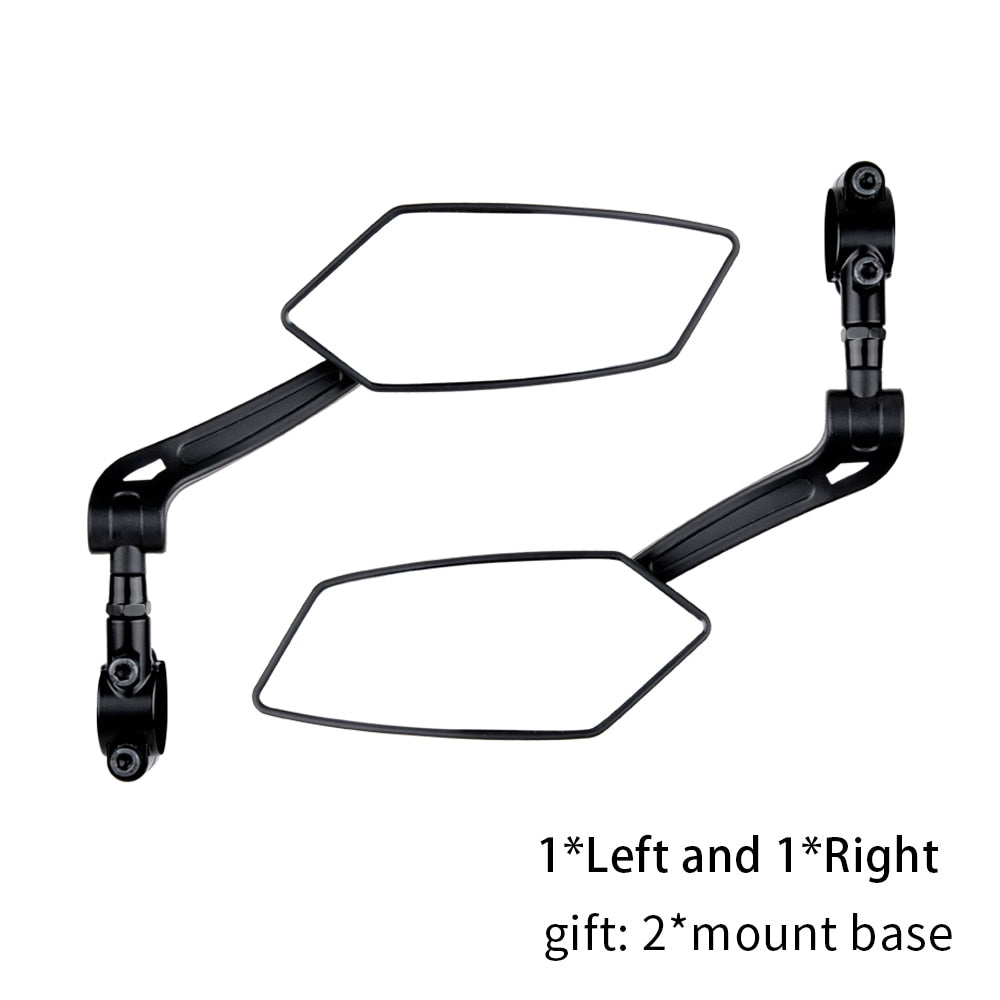 EasyDo Bicycle Rear View Mirror Bike Cycling Wide Range Back Sight Reflector Adjustable Left Right Mirror