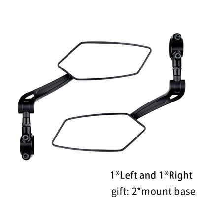 EasyDo Bicycle Rear View Mirror Bike Cycling Wide Range Back Sight Reflector Adjustable Left Right Mirror
