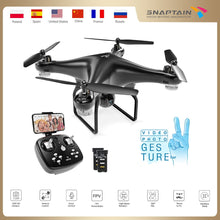 將圖片載入圖庫檢視器 SNAPTAIN SPF600MQ Drone with Camera WiFi FPV RC Quadcopter 720P HD Camera Voice Control Gesture Control for Beginners
