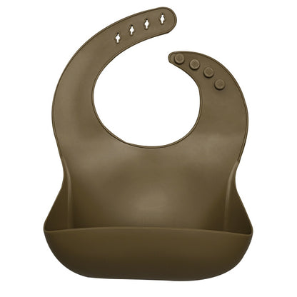 Fashionable Silicon Breastplate Baby Bib Waterproof Solid Infant Bandana Bibs Newborn Feeding Burp Cloth Drooling Scarf Dropship