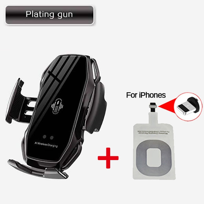 Smart Sensor Car Phone Holder Fast Charging Wireless Chargers Universal Car Holder For iPhone For Huawei AI Wireless Charging