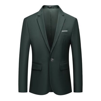 Black Classy Men's Blazer Jacket One Button Slim Wedding Suit Men Solid M-3XL Mens Casual Blazers White Customizable Big Size