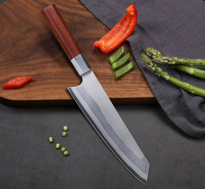 TURWHO 8 inch Japanese Chef Knife 7-Layer Damascus Stainless steel Kitchen Knives Pro Cooking Knives W/Rosewood Octagonal Handle