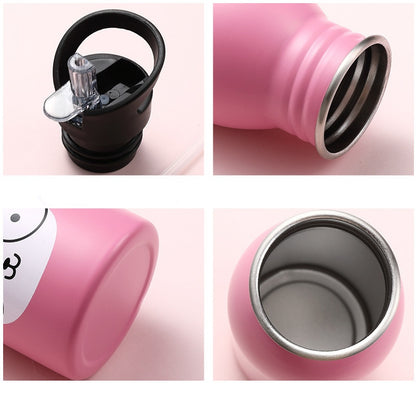 500ML Children's Stainless Steel Sports Water Bottles Portable Outdoor Cycling Camping Bicycle Bike Kettle