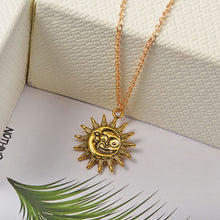 Load image into Gallery viewer, Smiley Face Sun Necklace
