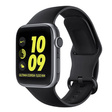 将图片加载到图库查看器，Silicone strap for Apple watch band 44mm 40mm iWatch band 38mm 42mm Sport watchband belt bracelet Apple watch series 3 4 5 se 6
