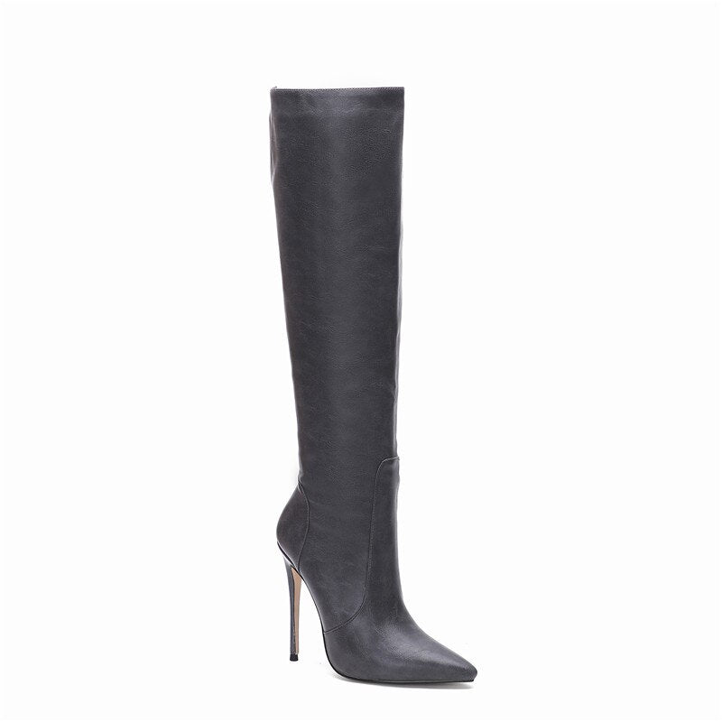 MORAZORA 2020 new arrival over the knee boots women pointed toe autumn winter boots slim high heels party wedding shoes woman