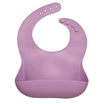 Fashionable Silicon Breastplate Baby Bib Waterproof Solid Infant Bandana Bibs Newborn Feeding Burp Cloth Drooling Scarf Dropship