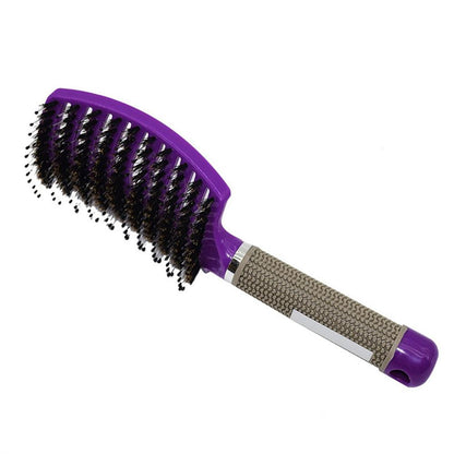 7 Color Women Hair Scalp Massage Comb Bristle Nylon Hairbrush Wet Curly Detangle Hair Brush for Salon Hairdressing Styling Tools