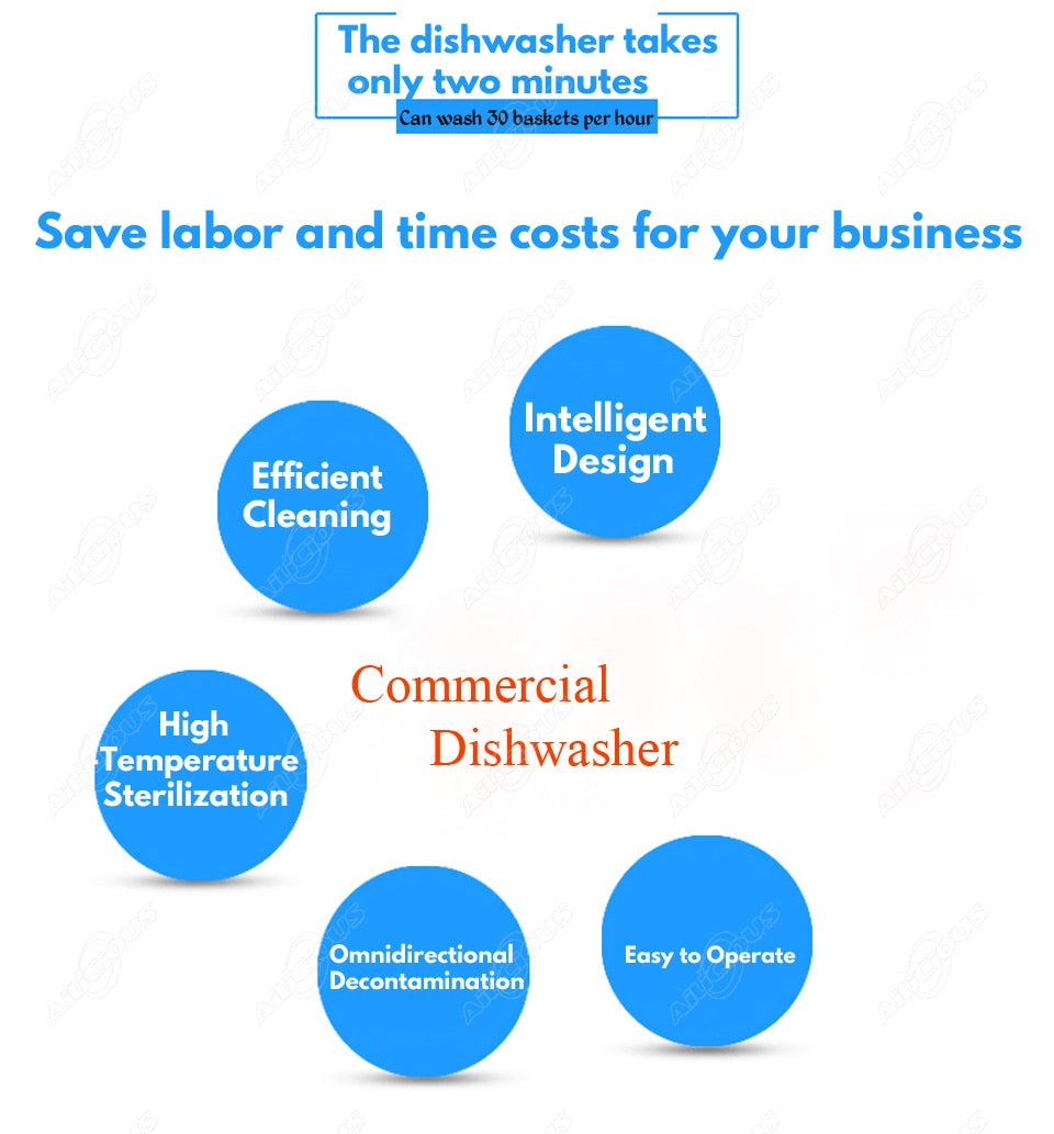 HDW40 High Quality Used Commercial Dishwasher for Sale Dish Washing Machine Stainless Steel with Baskets