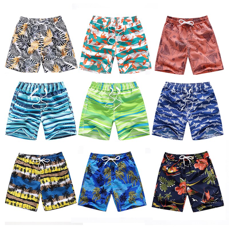 HH Boys Swimming Pants 2021 Summer Kids Swimwear Casual Beach Shorts Baby Boy Printed Fashion Short Pants Children's Clothing