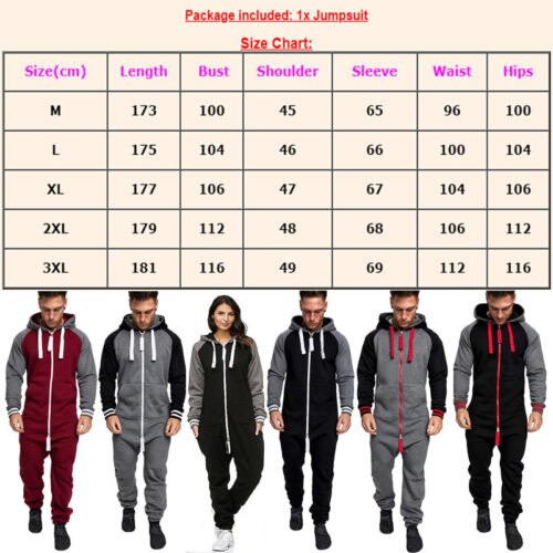 HIRIGIN Unisex Hoodie Tracksuit Adult Mem Women Sweater Jogging Pants Warm Winter Clothes Fashion Men Lady Jumpsuit Tracksuit Long Sleeve Hooded Zipper Playsuit