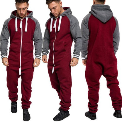 HIRIGIN Unisex Hoodie Tracksuit Adult Mem Women Sweater Jogging Pants Warm Winter Clothes Fashion Men Lady Jumpsuit Tracksuit Long Sleeve Hooded Zipper Playsuit