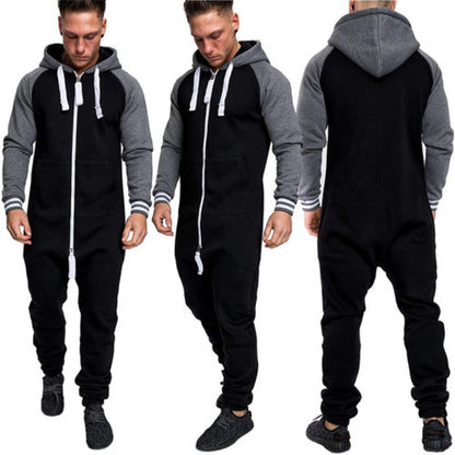 HIRIGIN Unisex Hoodie Tracksuit Adult Mem Women Sweater Jogging Pants Warm Winter Clothes Fashion Men Lady Jumpsuit Tracksuit Long Sleeve Hooded Zipper Playsuit