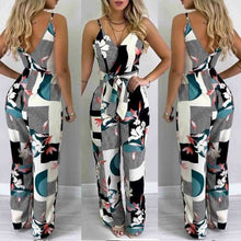 Load image into Gallery viewer, Women&#39;s Summer Boho Floral Girls Loose Solid Jumpsuit Harem Trousers Ladies Overall Pants Casual Playsuits Plus Size Bohemian Jumpsuit
