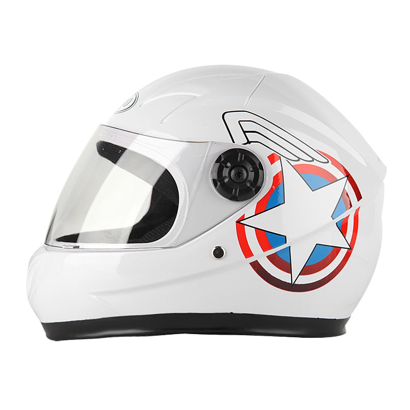 HOT Sale Cheapest Price Kids baby Helmets safe full face children motorcycle bicycle muffler cartoon