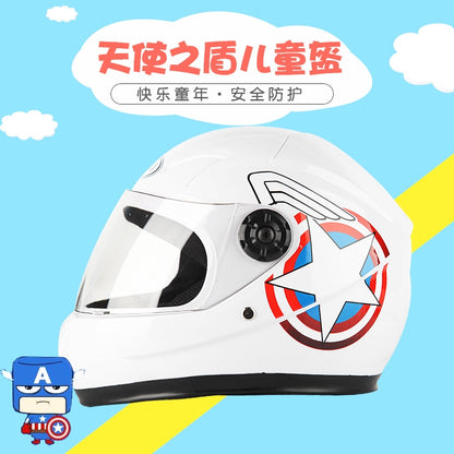 HOT Sale Cheapest Price Kids baby Helmets safe full face children motorcycle bicycle muffler cartoon