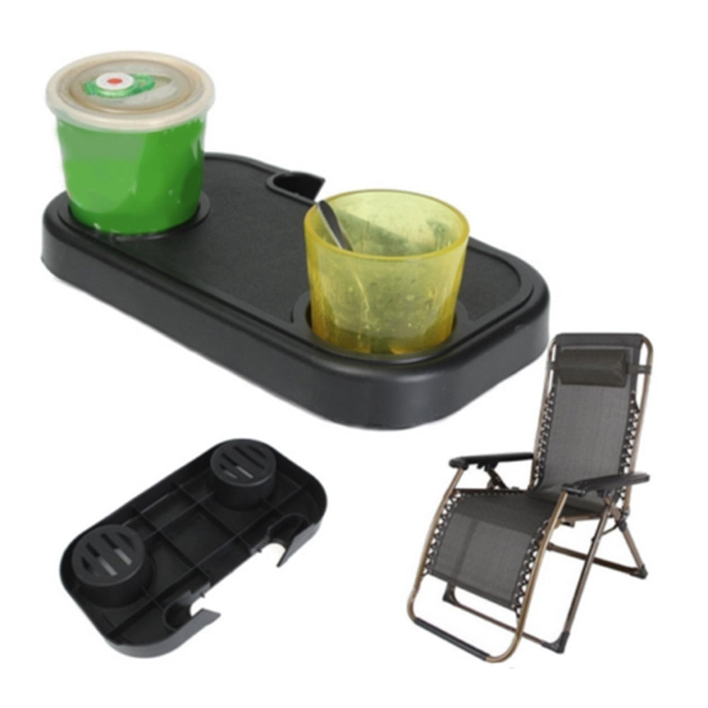 HOTNew Portable Folding Chair Side Tray Casual For Drink Camping Picnic Outdoor Beach Garden Camping Sillas De Playa Accessories